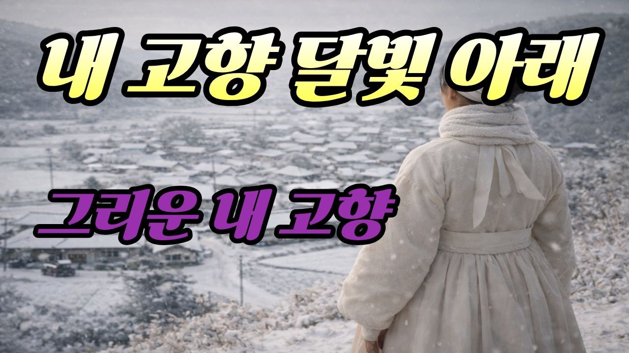 내 고향 달빛 아래..그리운 내고향 #국악 트로트#트로트 #노래 #음악 #그리움#정통트로트