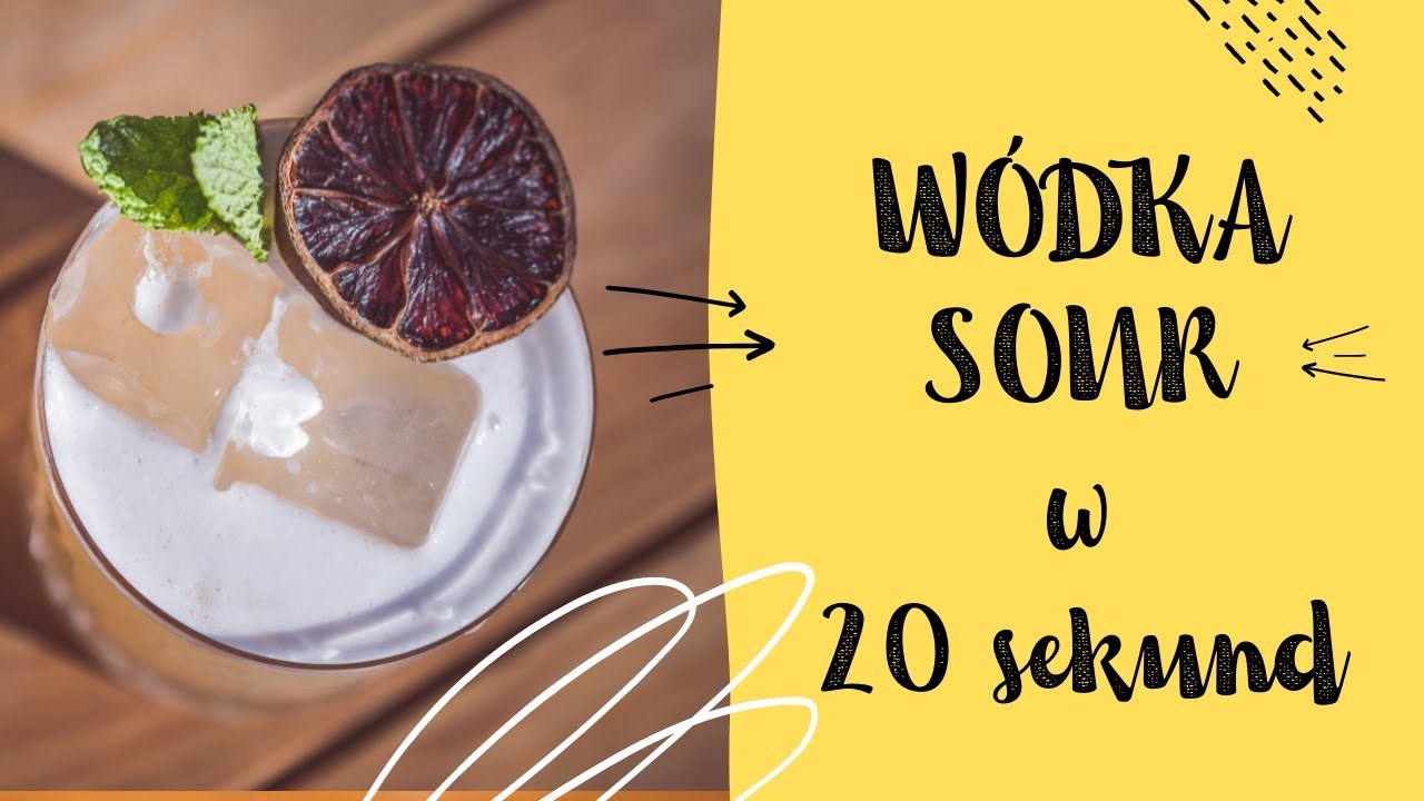 Proste drinki w domu #5 - W&oacute;dka Sour w 30 sekund | www.koktajl.tv
