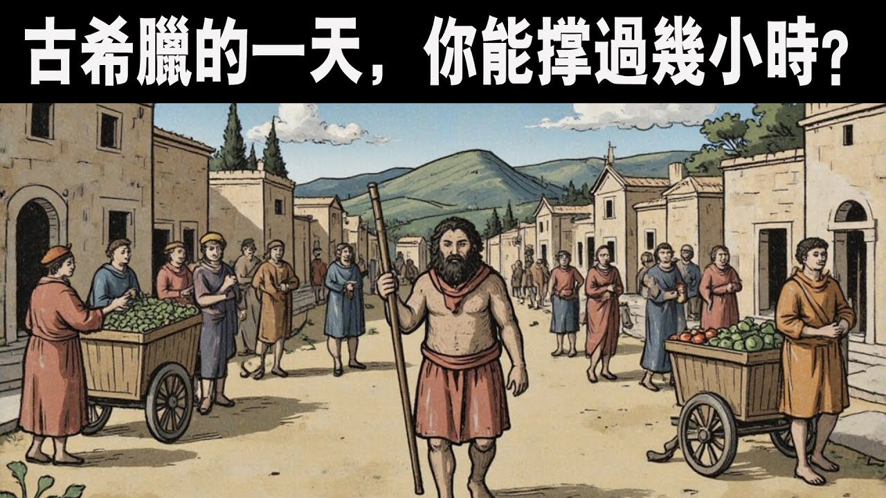 【助眠歷史故事】古希臘的一天，你能撐過幾小時？  #睡眠 #助眠 #夜晚故事 #沉浸式#希腊#雅典#古希腊贫民