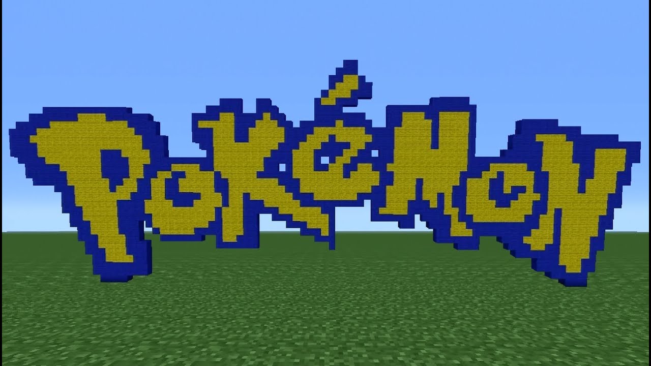 Minecraft Tutorial: How To Make The Pokemon Logo