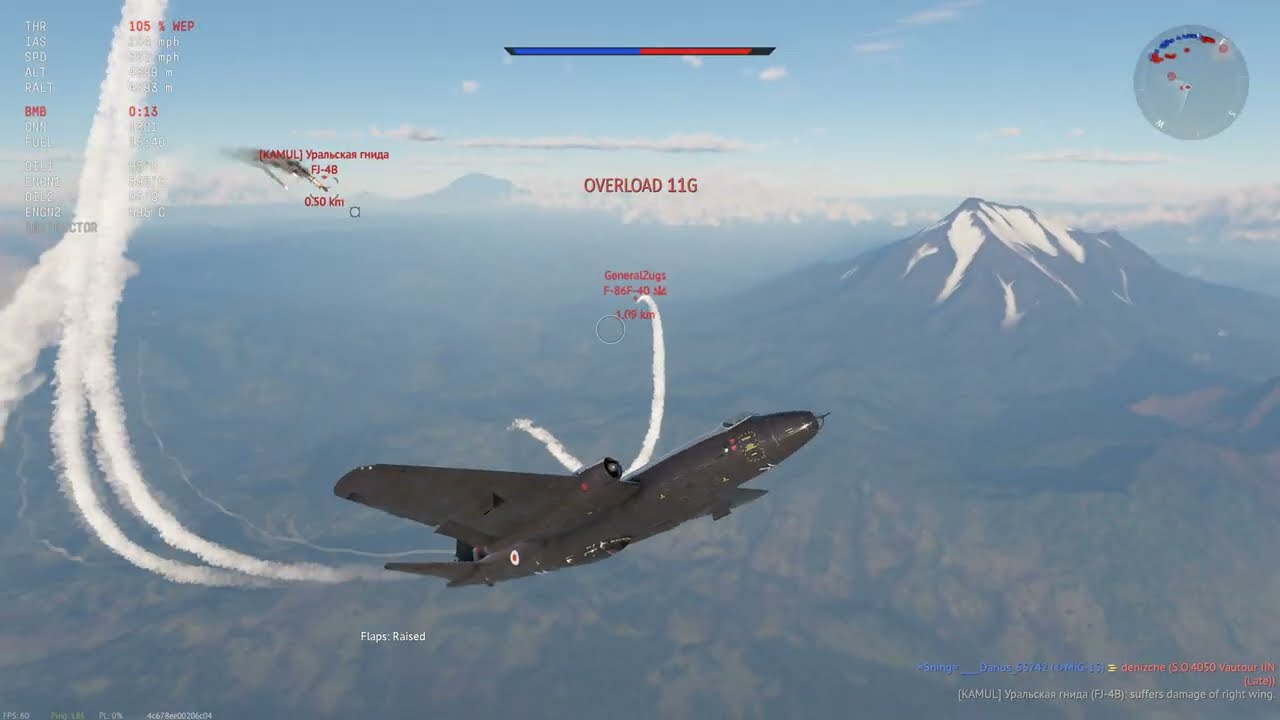 Canberra B (I) Mk 6  2 and 0, 5.84 tons of bombs  Volcano Valley  (AB)