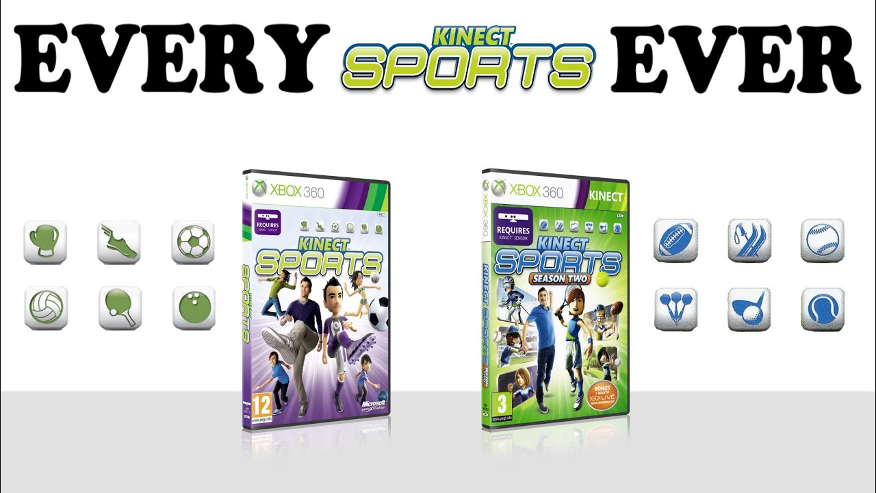 Unboxing All Kinect Sports Games on Xbox 360 | Kinect Sports Evolution + Gameplay