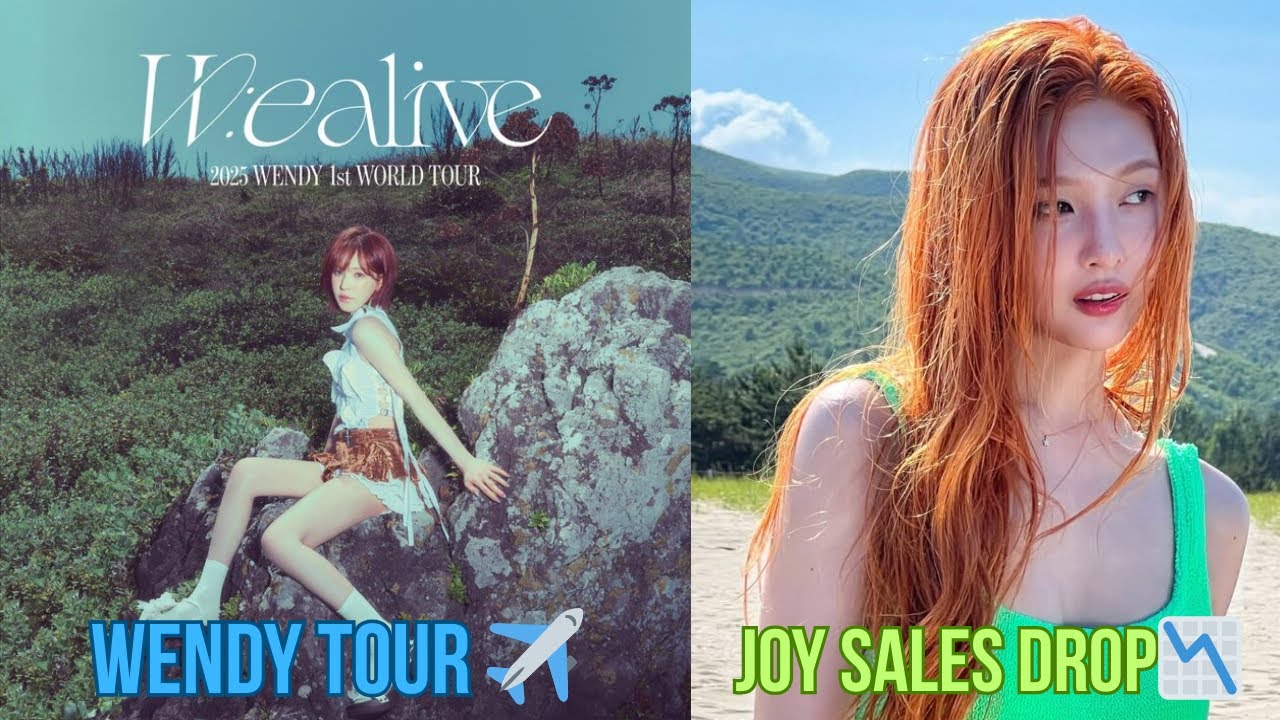 Wendy 💙✈️ Tour Dates Confirmed + Joy 💚💿 Solo Album Sales | KPOP News