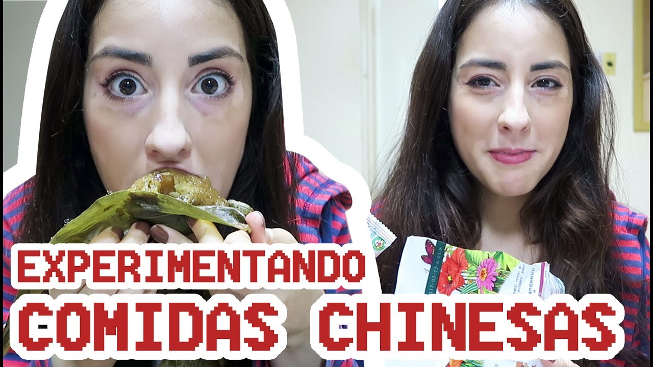 Experimentando comidas/lanches da China!