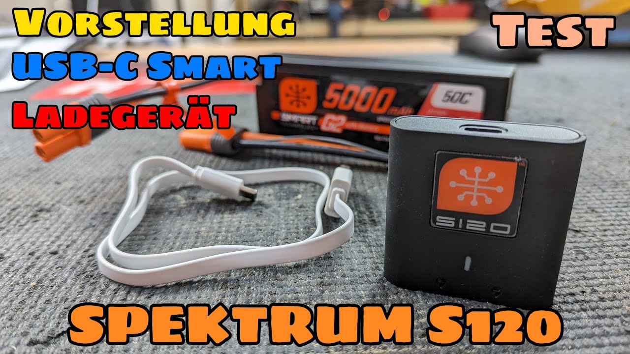 Spektrum S120 Smart USB Charger - Small, compact automatic charger for 2/3S 6/7 NiMH batteries