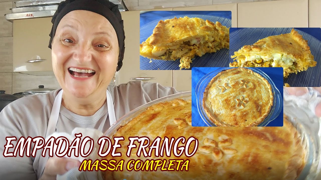 TORTA DE FRANGO  EMPADÃO  MASSA FÁCIL -  RECEITAS DA ROSA