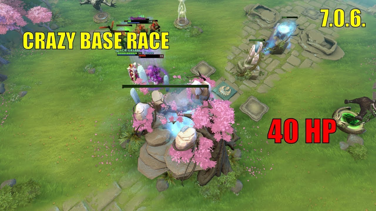 Dota 2: 7.0.6. - Crazy Base Race