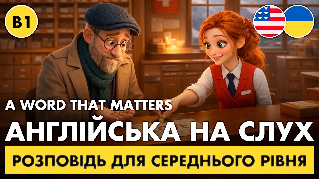 Слухай і РОЗУМІЙ АНГЛІЙСЬКУ рівня B1 🎧 Англійська на слух || 💌 A Word That Matters