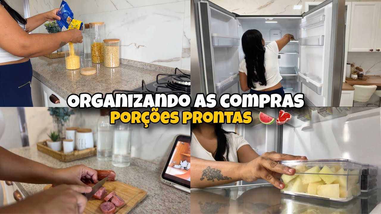 DIA PRODUTIVO: ORGANIZEI  as COMPRAS do MÊS, LIMPEI a GELADEIRA e adiantei as MISTURAS ! 🏠✨
