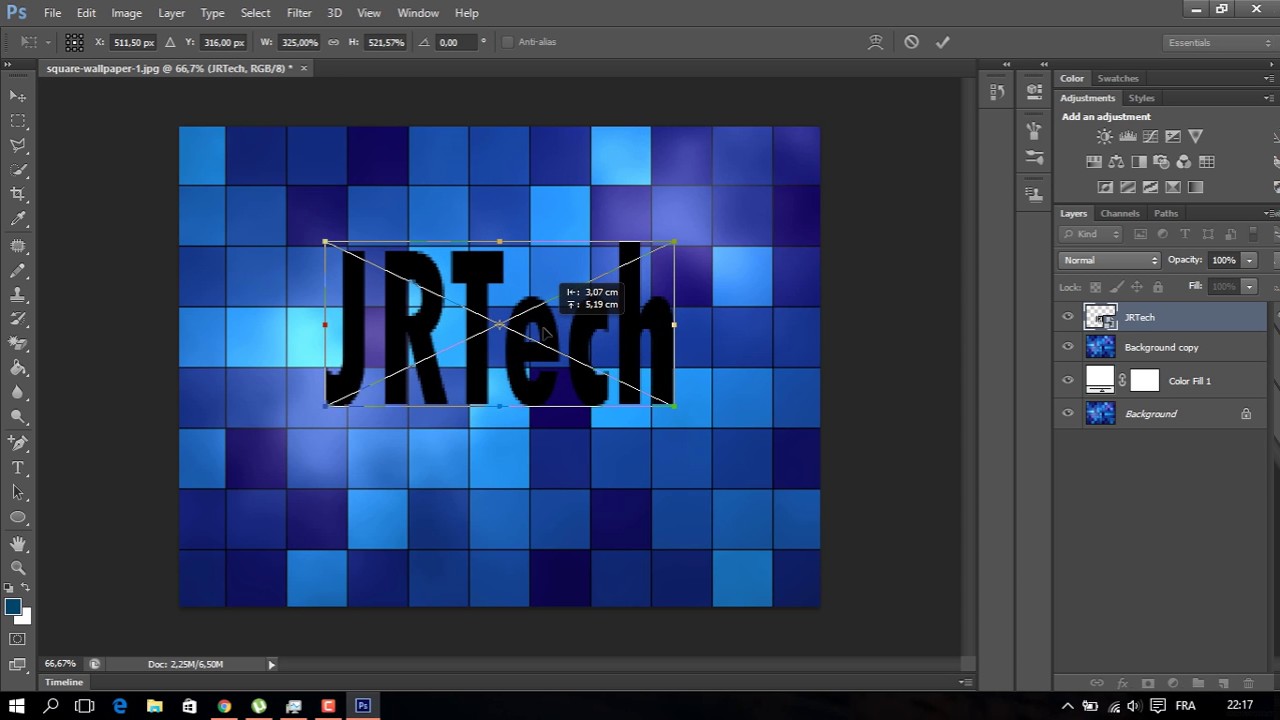 Put image in text with Photoshop |JRTech
