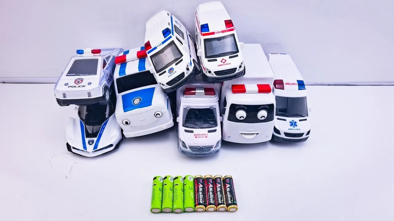 Satisfying with Unboxing Ambulance/ 3D light, police car Video