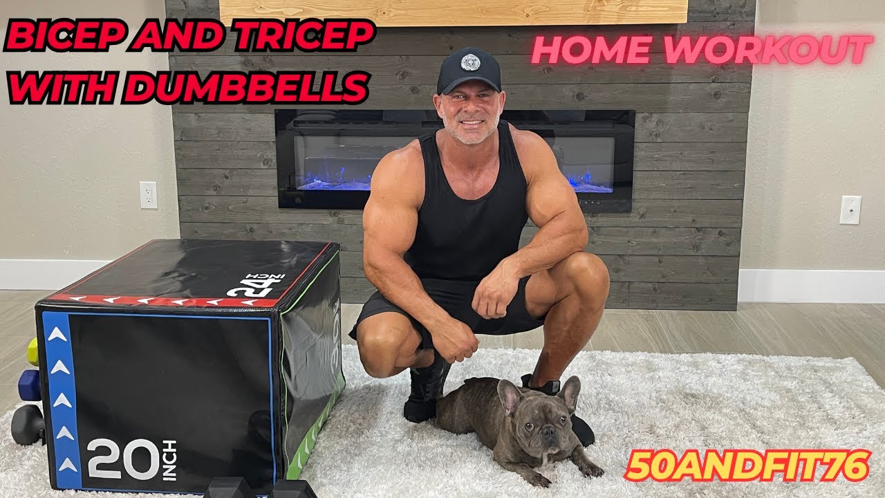 15 Min Biceps and Triceps workout at Home (W/Dumbbells)