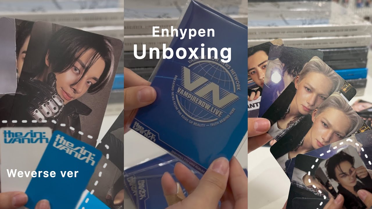 Enhypen the sin: vanish (weverse ver) unboxing 🦇