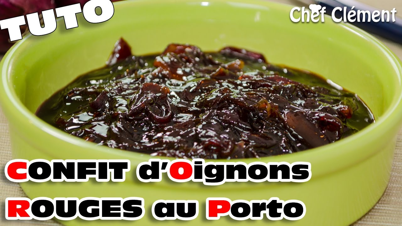 Recette INRATABLE : CONFIT d'Oignons Rouges au PORTO  - Chef Clément