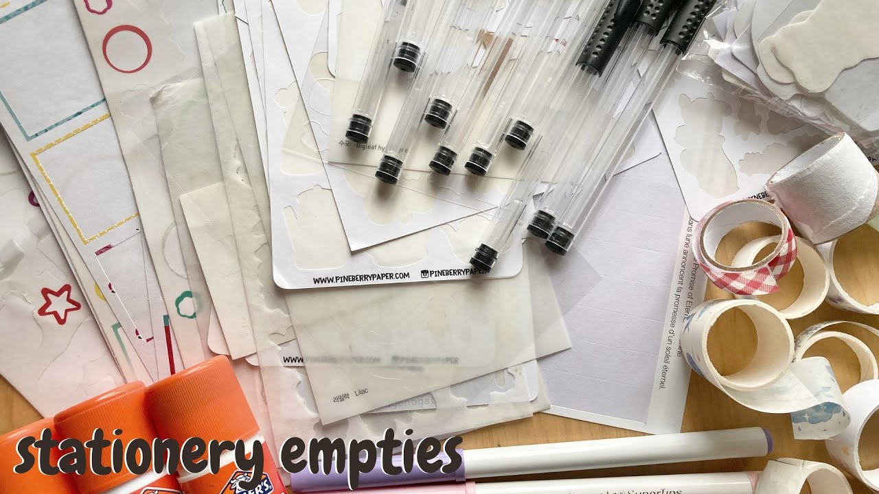 summer stationery empties!