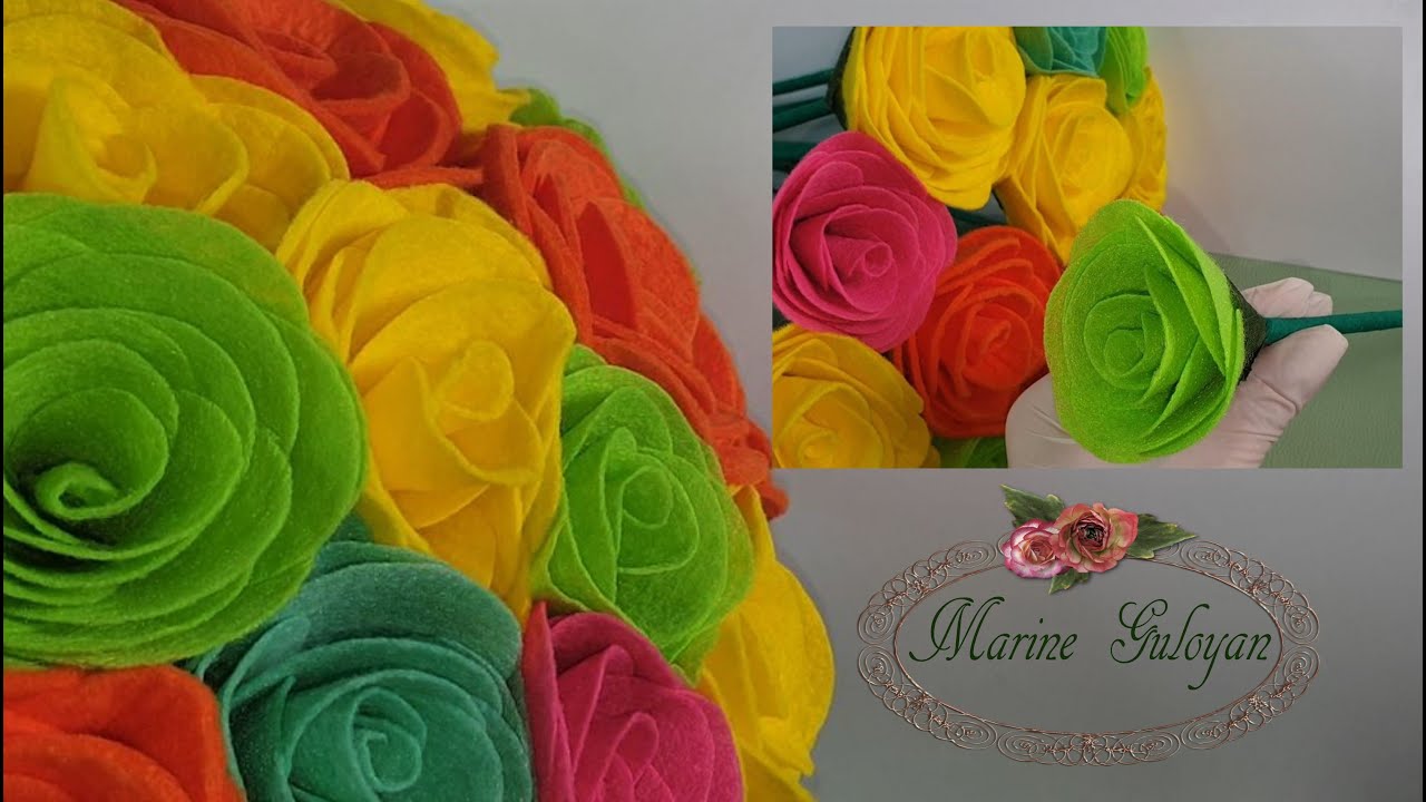 Розы из кухонных салфеток #Marine_DIY_Guloyan