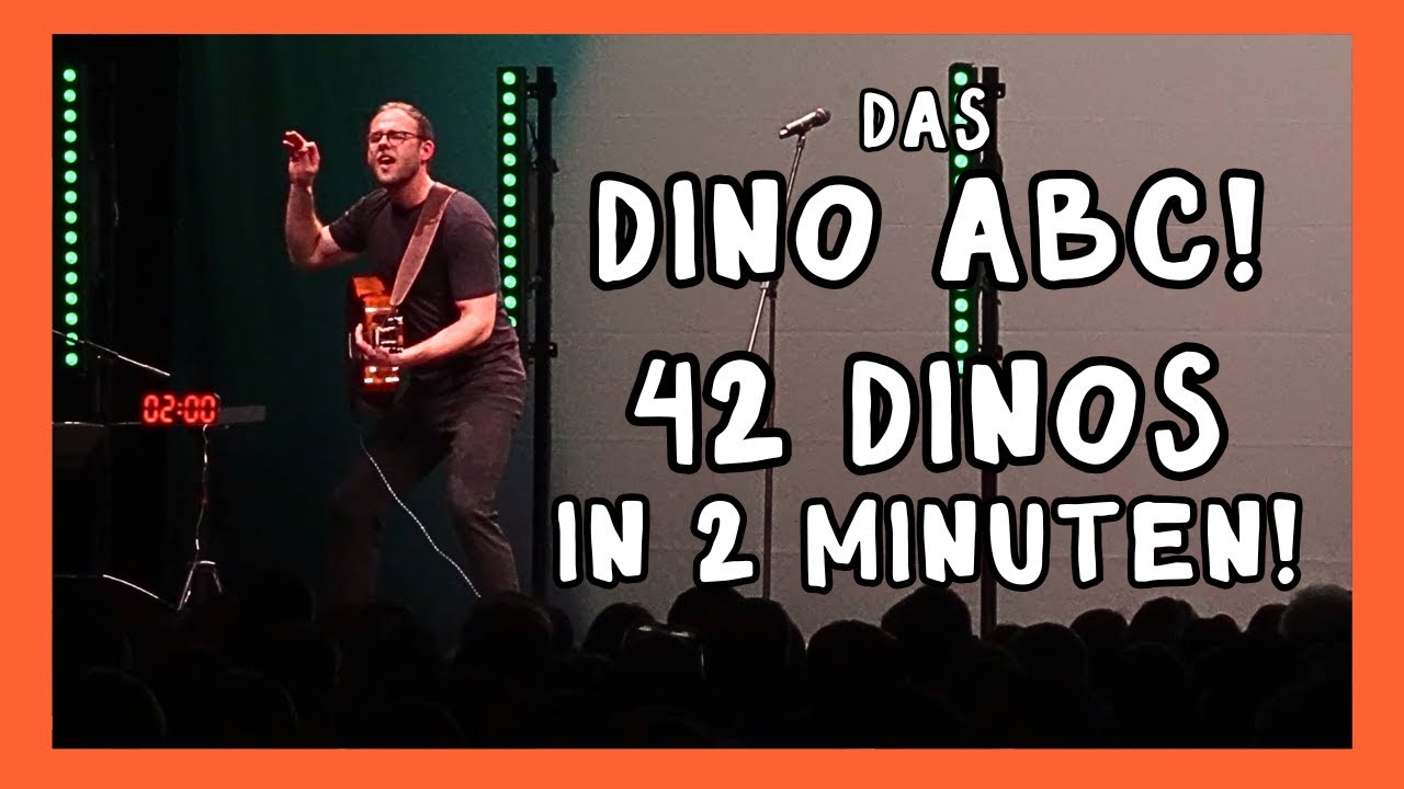 42 Dinos in 2 Minuten! Das DINO-ABC live // by Sven Bensmann 
