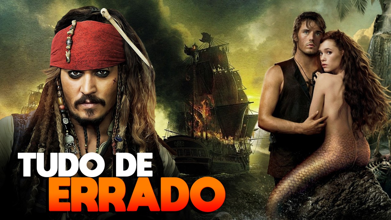 TUDO de ERRADO com PIRATAS DO CARIBE: NAVEGANDO EM ÁGUAS MISTERIOSAS