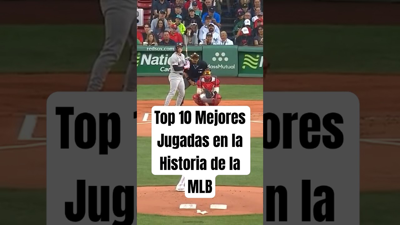 Top 10 Mejores Jugadas en la Historia de la MLB #mlb #baseballhighlights #sports #highlights #shorts