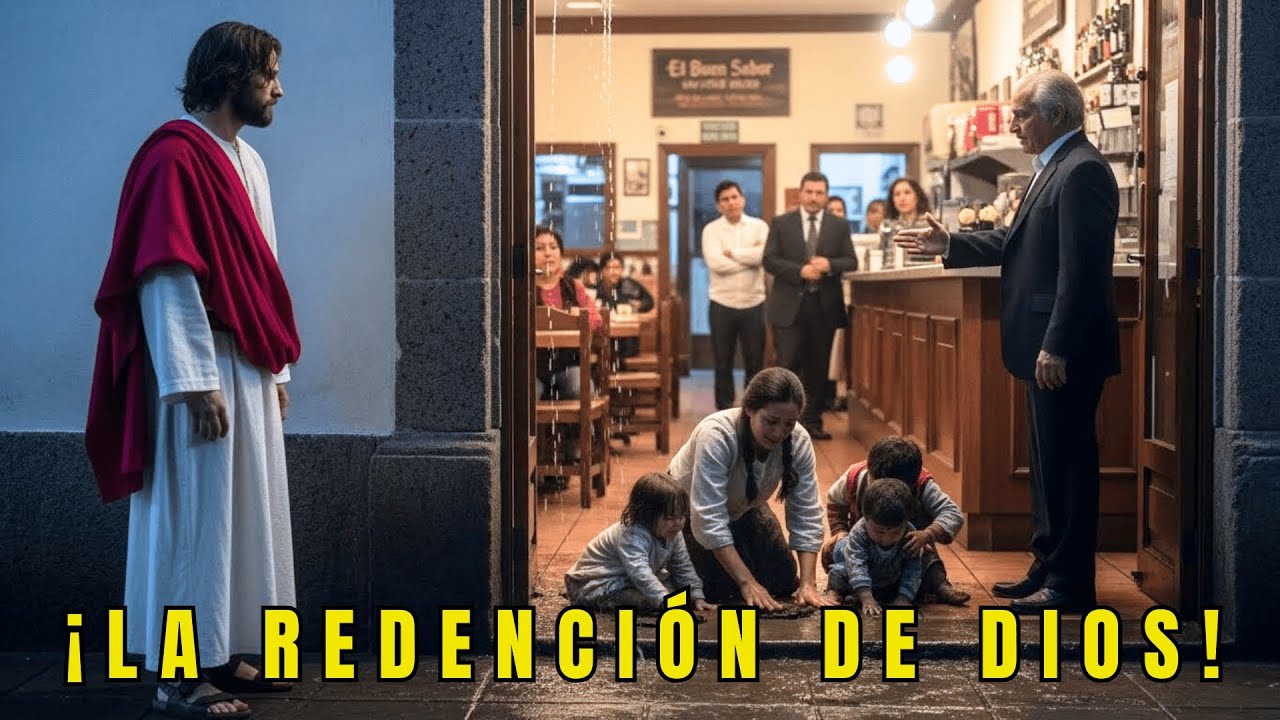 JESÚS HIZO PAGAR AL DUEÑO: OBLIGÓ A MADRE SOLA A LIMPIAR PISO POR SOBRAS ANTE SUS 3 HIJOS.FUE DIVINO