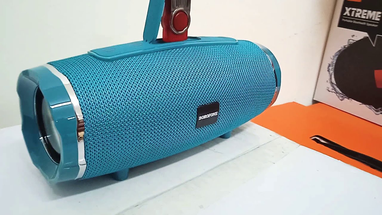 Колонка Borofone Br3 Бирюзовая Оригинал - Чистое звучание + Компактность