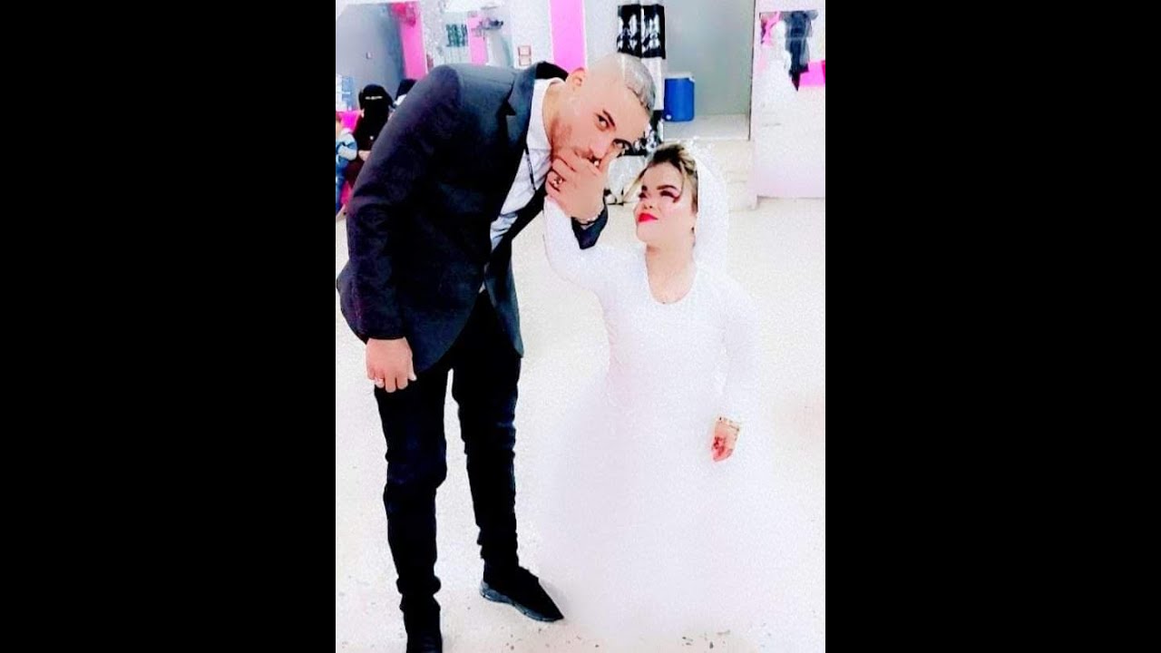 صور فرح مريم  ومحمد #مريم_ومحمد  من داخل عش الزوجية #قصار_القامة #حب_ولا_الروايات .شبكة علم مصر