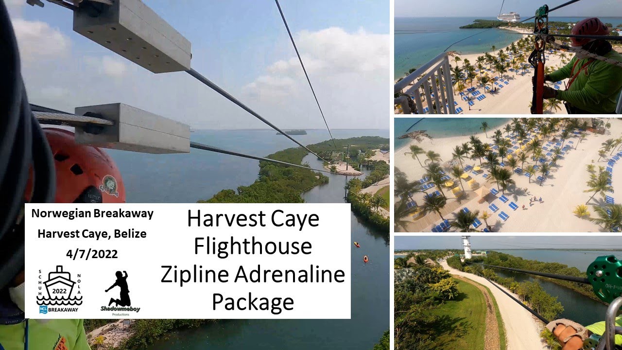 Harvest Caye Flighthouse Zipline Adrenaline Package - Norwegian Breakaway