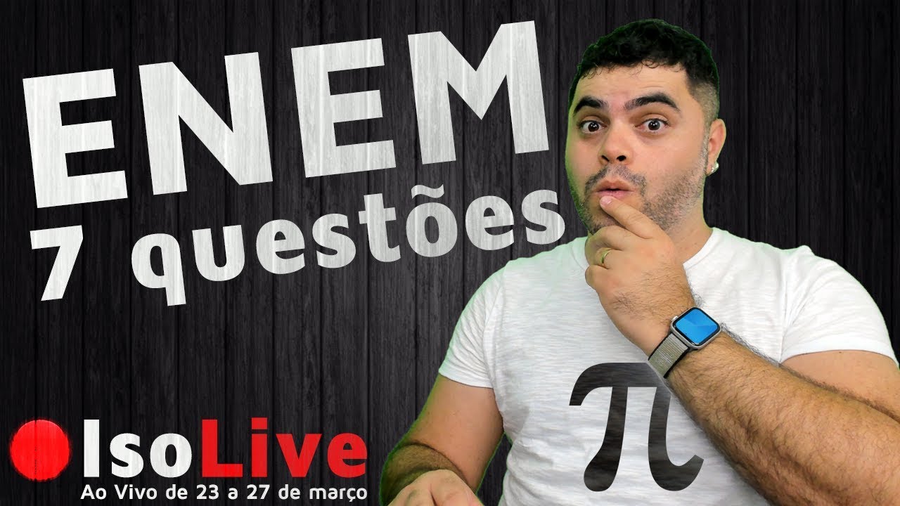 💡 7 Questões do ENEM 2019 como Você NUNCA VIU | 🔴 IsoLive 3