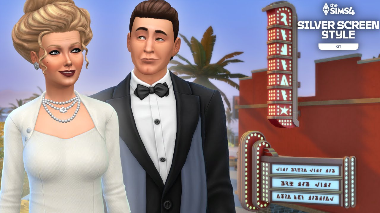EVERYTHING New The Sims 4 Silver Screen Style kit 🎥🍿