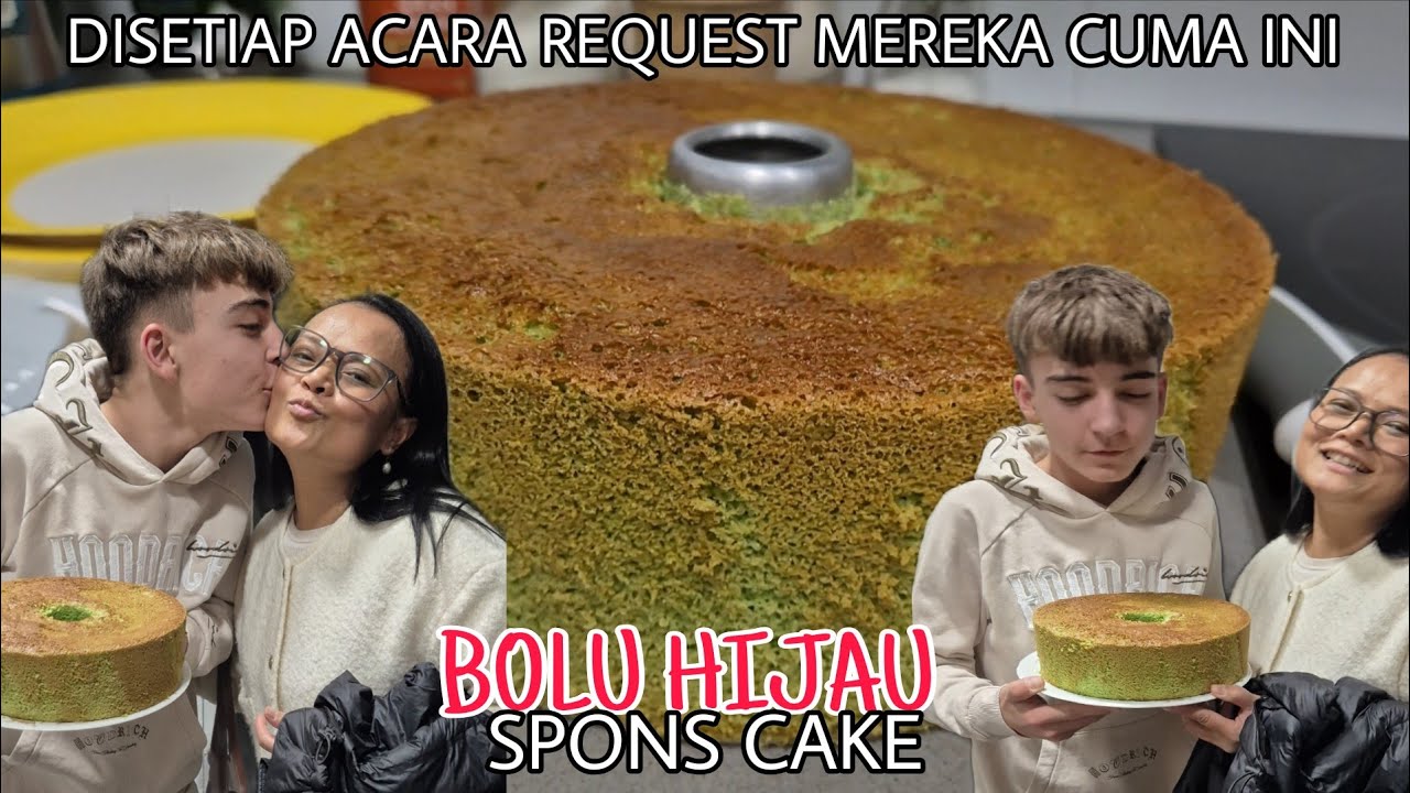 ACARA KELUARGA BESAR , AKU BUATKAN 2 SPONS CAKE BUAT BOCIL2KU