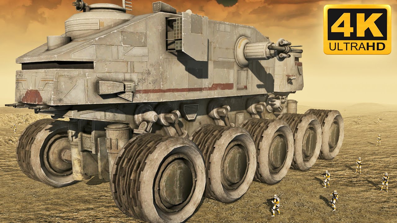 CLONE WARS CINEMATIC BATTLE! Clone Army vs Droid Army - Men of War: Star Wars Mod (4K)