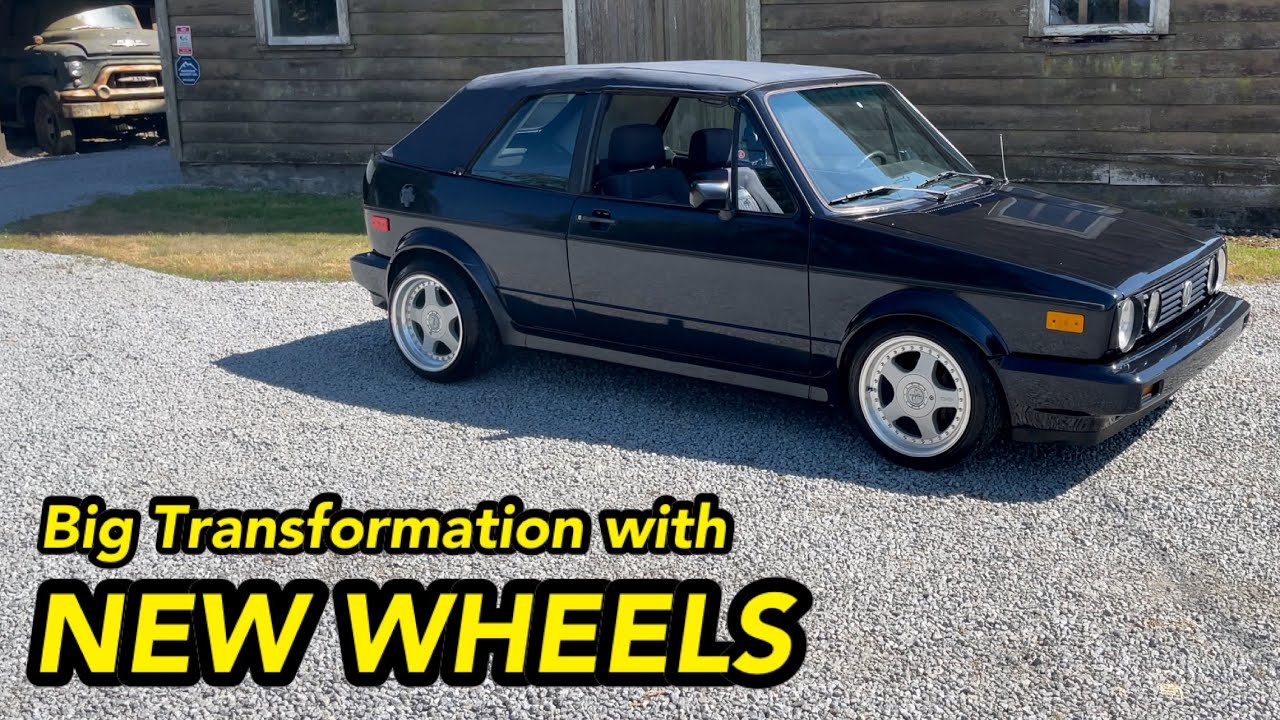 VW Mk1 ETIENNE AIGNER Cabriolet build (Pt. 7) / NEW WHEELS , ALL THE WHEELS / Volkswagen Golf Rabbit