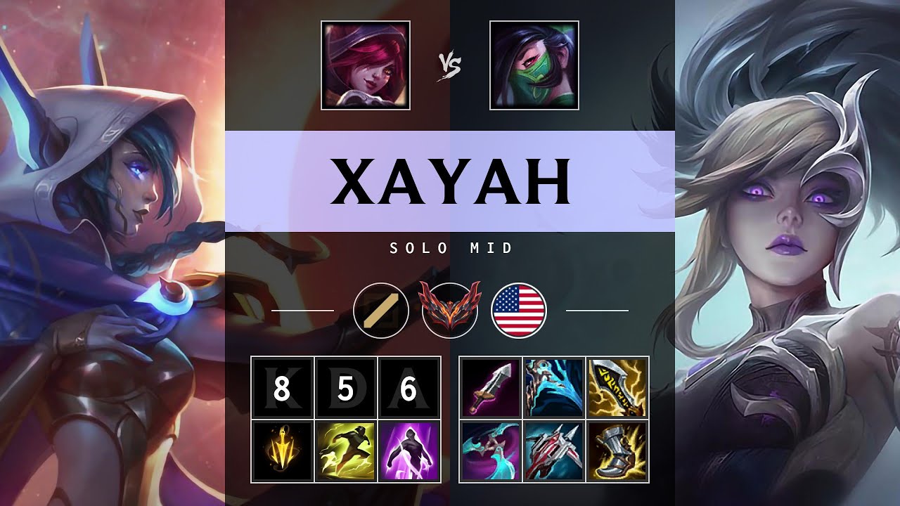 Xayah Mid vs Akali - NA Grandmaster Patch 25.10
