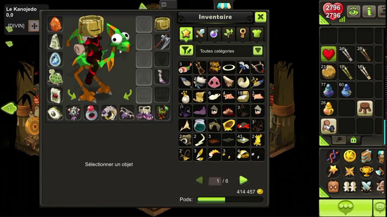 Stuff cra terre lvl 140 rox 1400 dofus touch