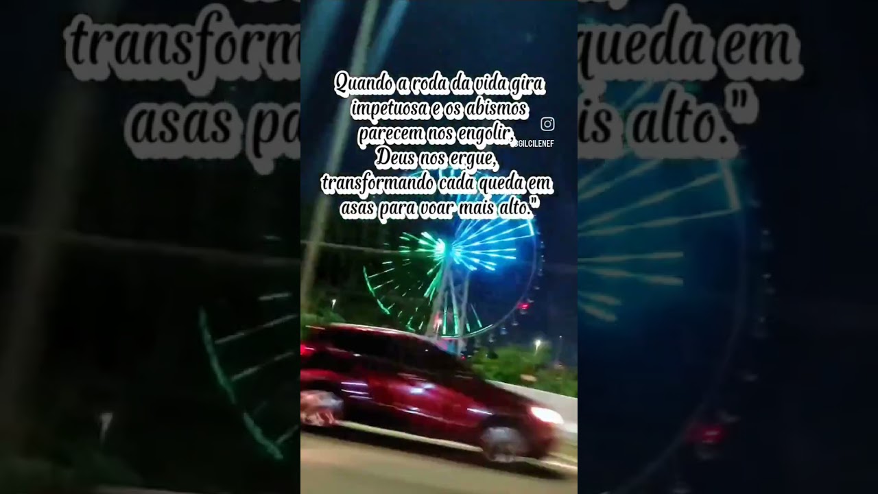 Roda da vida.#DeusNoControle #F&eacute;QueMove #Prop&oacute;sitoDeDeus #PalavrasQueInspiram