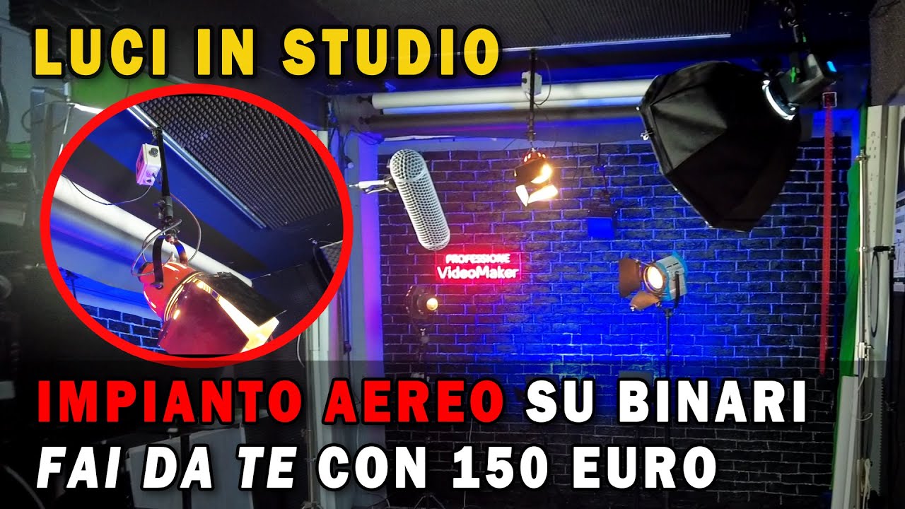 SALA POSE: LUCI AL SOFFITTO, SISTEMA AEREO CON 150 EURO