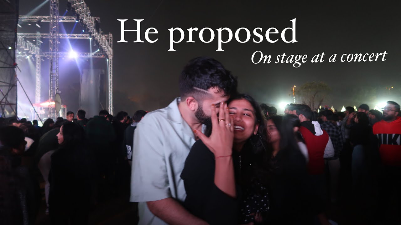 He proposed on stage at a concert! He proposed on a Seedhe Maut concert #TBSM4L #seedhemaut