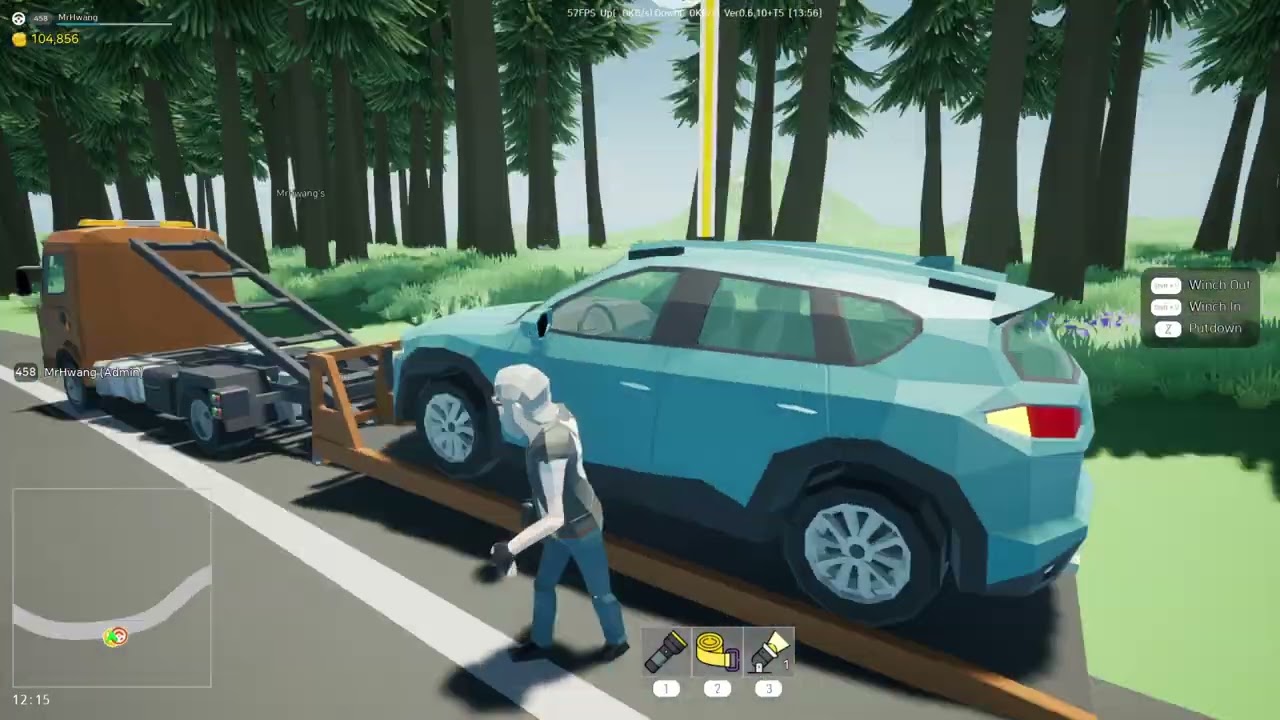Motor Town: Behind The Wheel - Rollback Tow Truck (Low Loader)