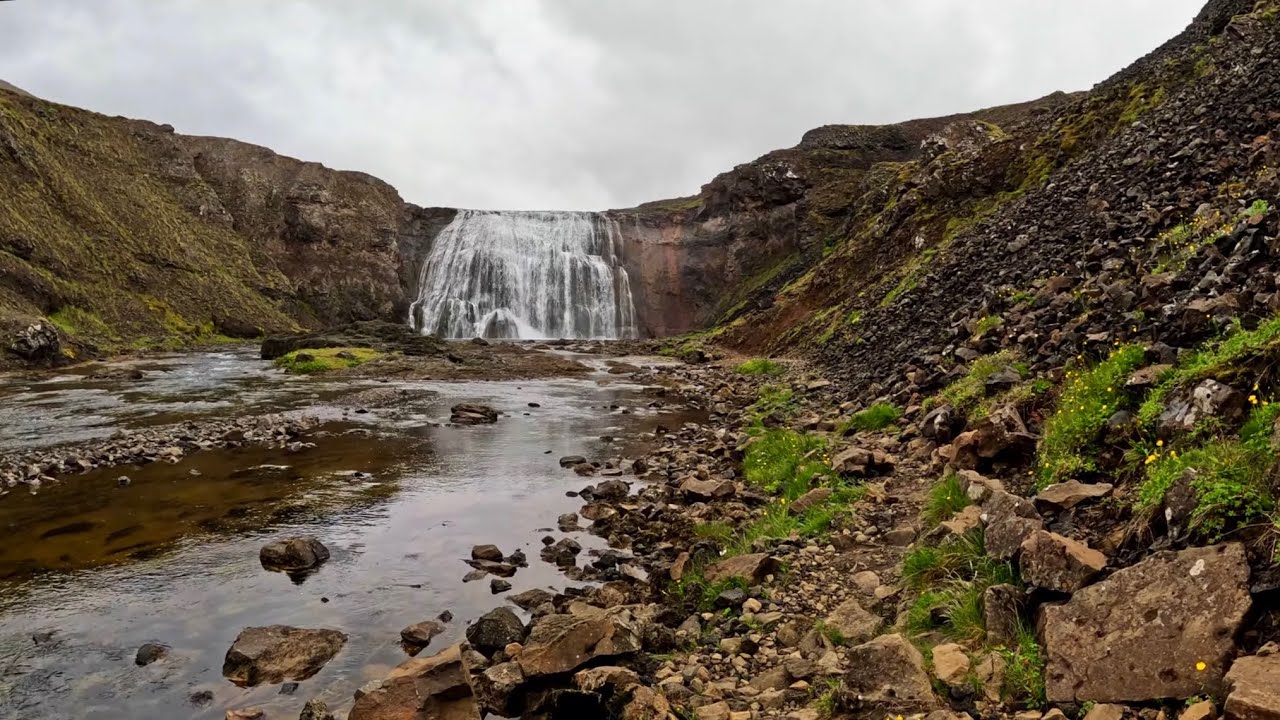 Þórufoss Waterfall | Trail Walk | Iceland | Natural Sound