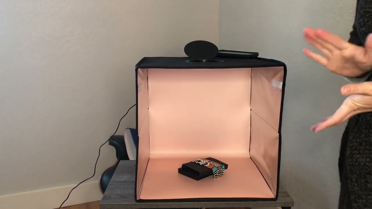 Обзор Photo Studio Box, складной лайтбокс PULUZ 40 см, светодиодная кольцевая лампа, портативная ...