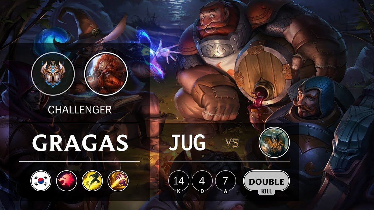 Gragas Jungle vs Olaf - KR Challenger Patch 9.23
