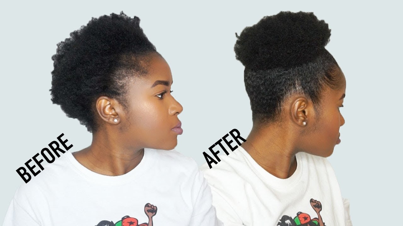 TALK THROUGH: The Best Method to do a High PUFF on Short 4c Natural Hair!!!|Mona B.