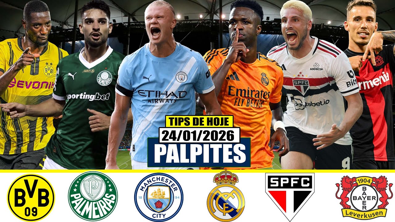 ⚽✅Palpites De Futebol Hoje SÁBADO DIA 24 DE JANEIRO / EUROPEUS & ESTADUAIS  + TRIPLA GRÁTIS✅⚽