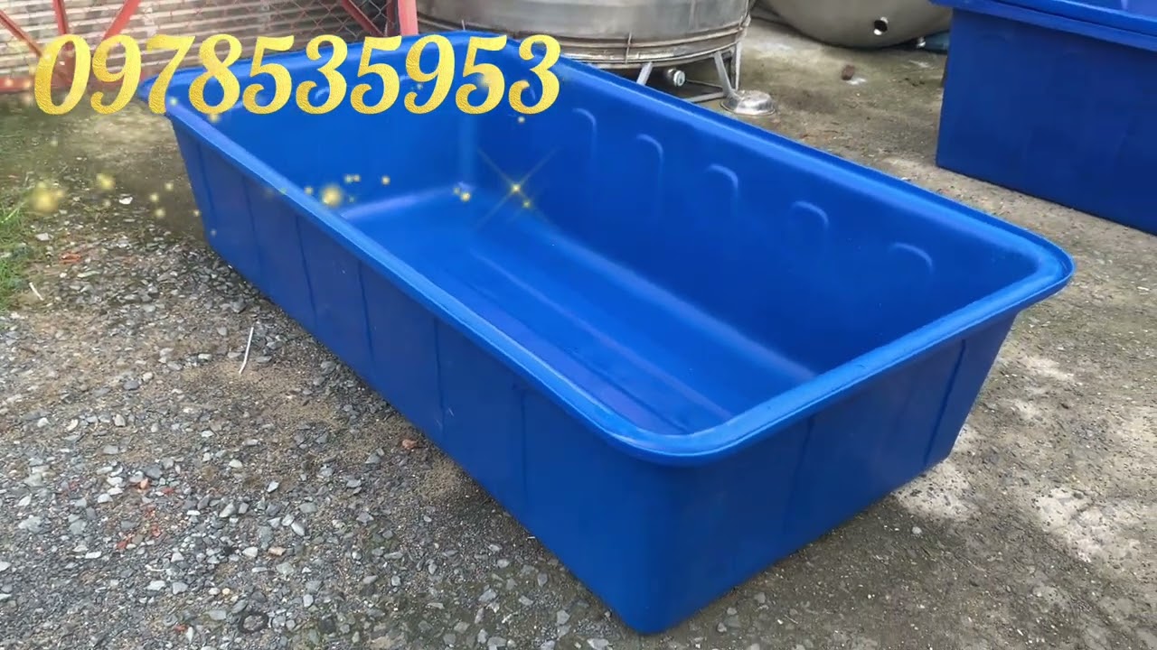 THÙNG NHỰA 1000L HÌNH CHỮ NHẬT, thùng nuôi tôm, bể nuôi tôm, bể nuôi cá, thùng nhuộm vải