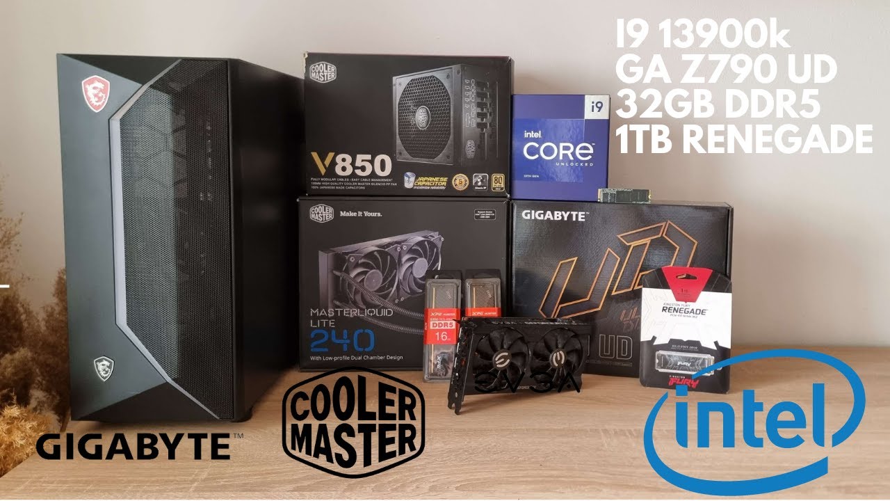 PC Build 2023 - Intel I9 13900K DDR5 ADATA XPG Hunter Gigabyte Z790UD 1TB Kingston Renegade