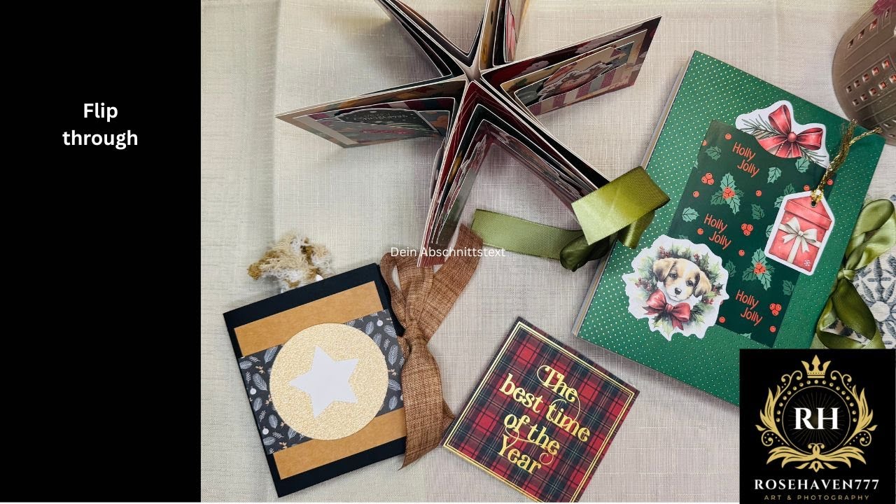 ⭐ “Star-Shaped Christmas Journals ✨ Flip Through (Handmade, No Talking)”