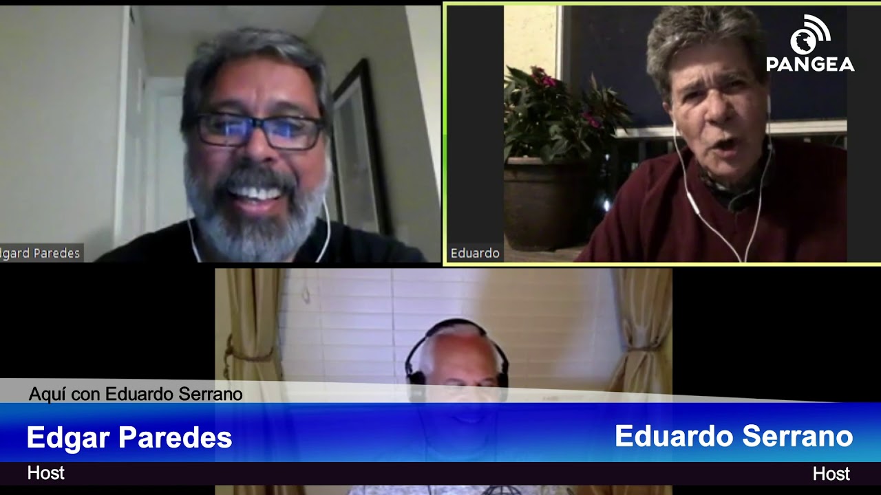 Aquí con Eduardo Serrano y Edgar Paredes