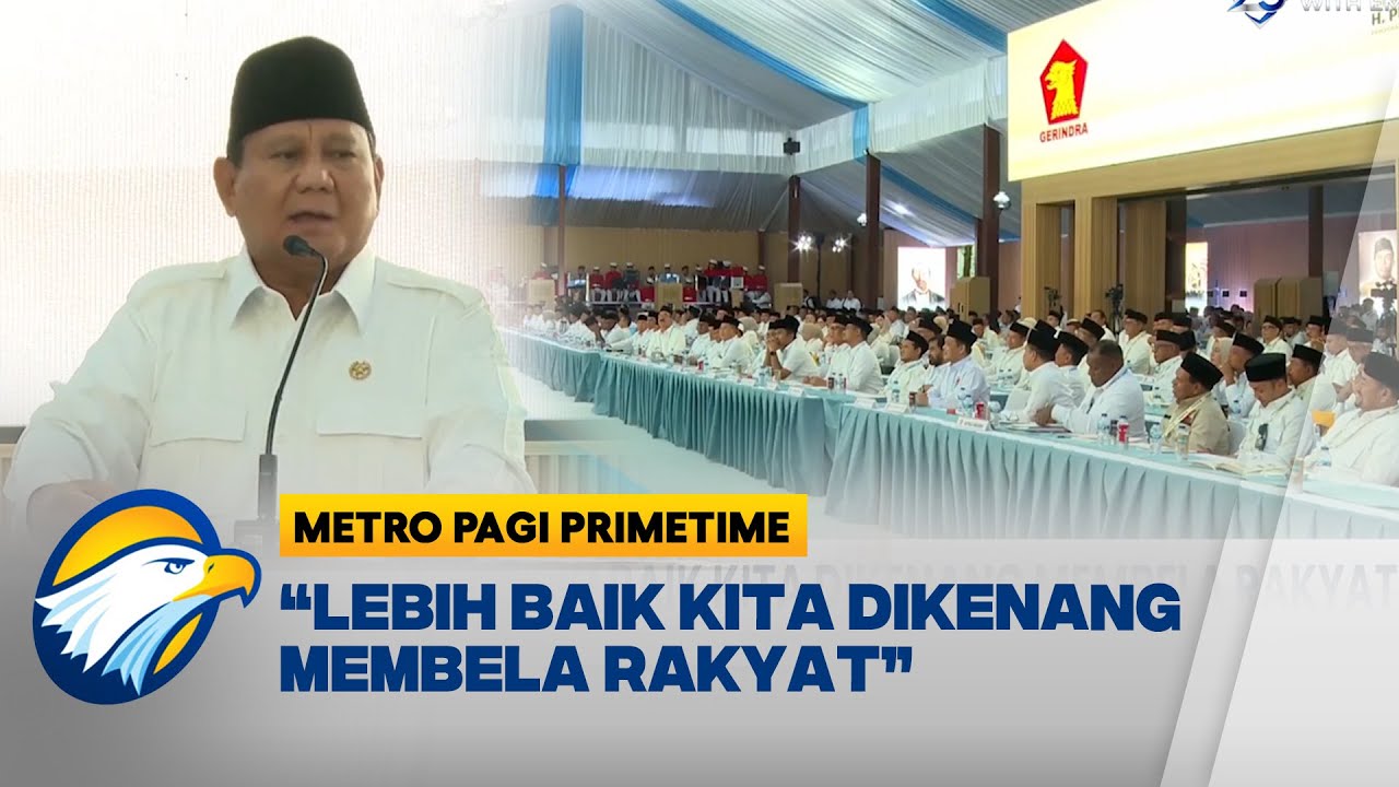 Kumpulkan Kader Gerindra di Hambalang, Begini Pesan Presiden Prabowo | Metro Pagi Primetime