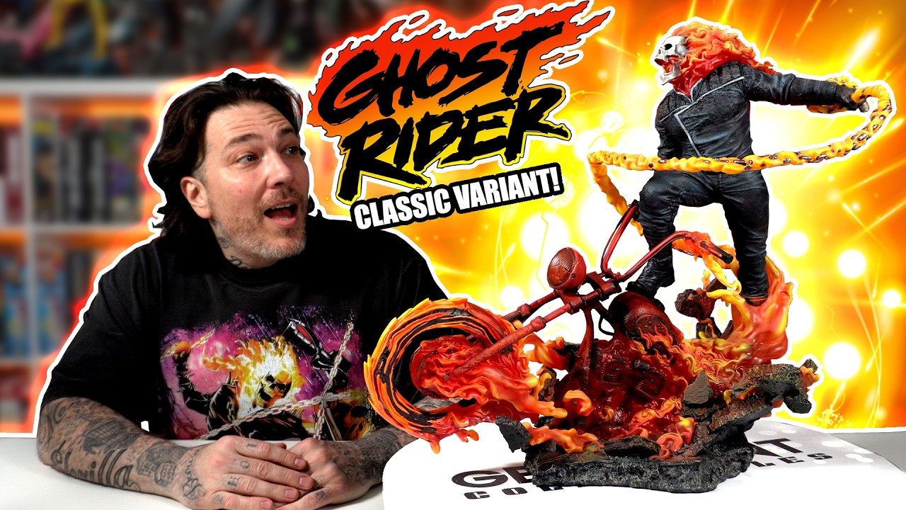 The Ghost Rider CLASSIC VARIANT Premium Format by Sideshow | Statue Unboxing & Review