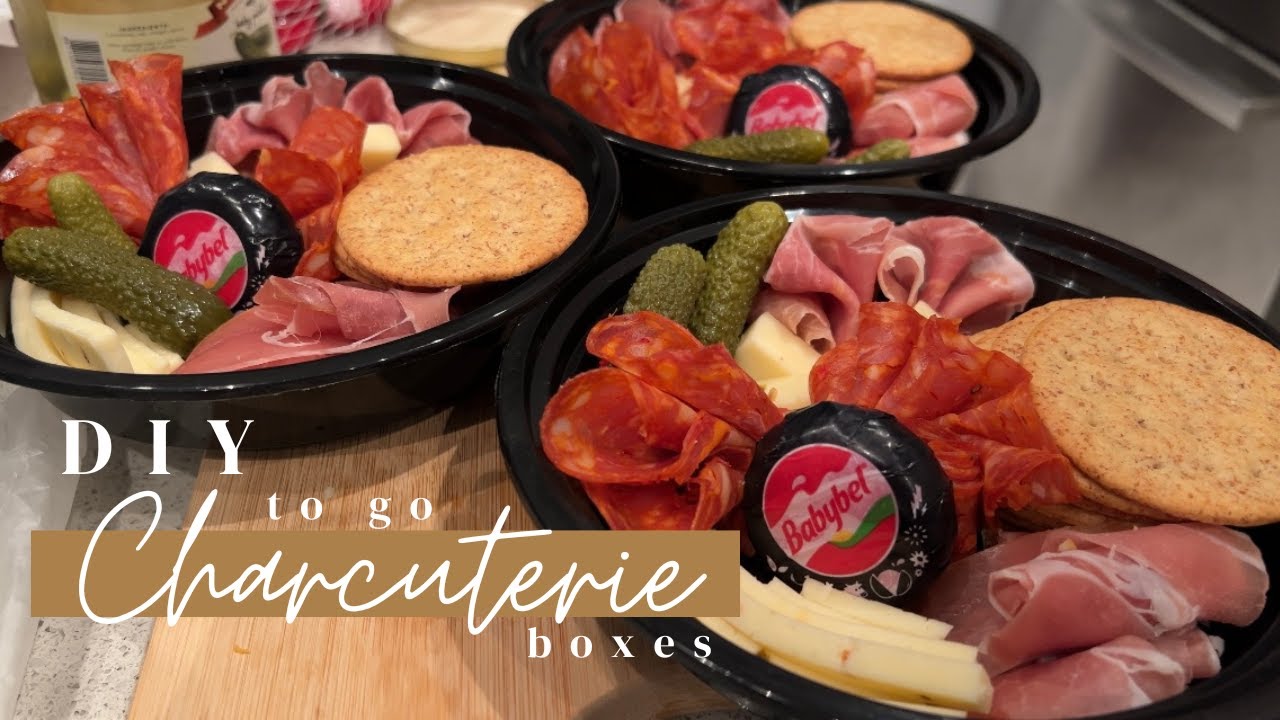 DIY Charcuterie To Go Boxes - Adult Lunchable & Travel Snacks